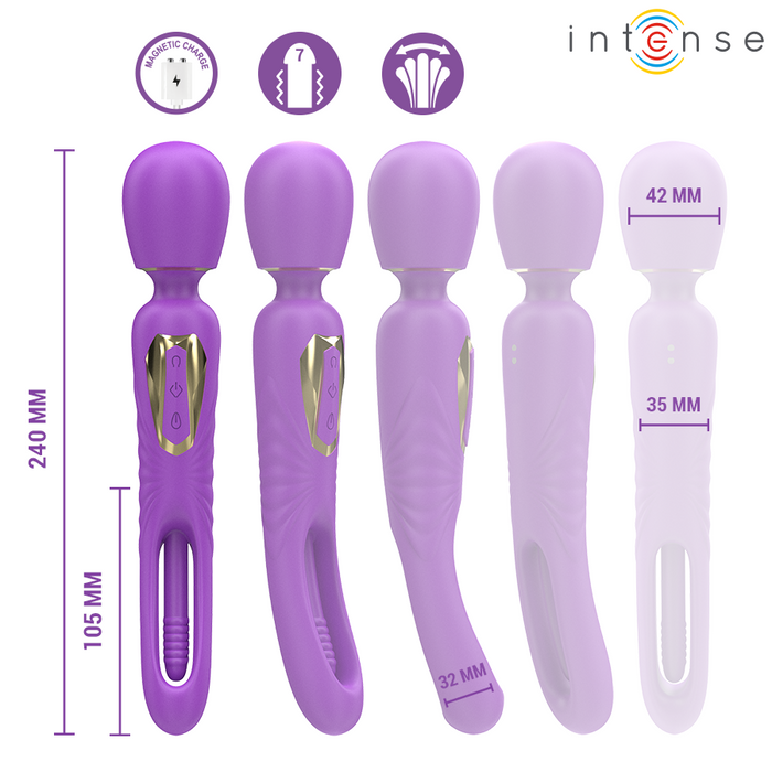 Intense Christy Vibrador Wand Con Lengua Giratoria