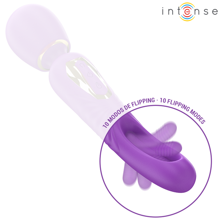 Intense Christy Vibrador Wand Con Lengua Giratoria