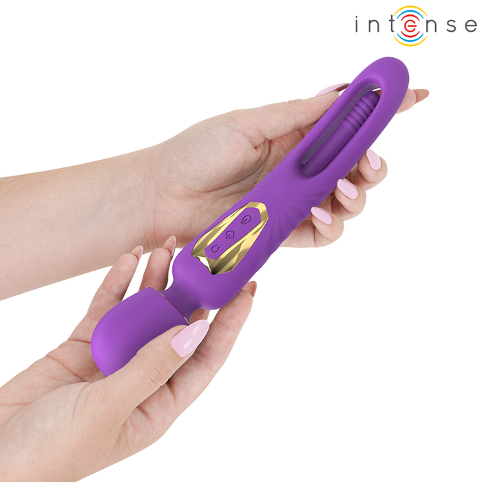 Intense Christy Vibrador Wand Con Lengua Giratoria