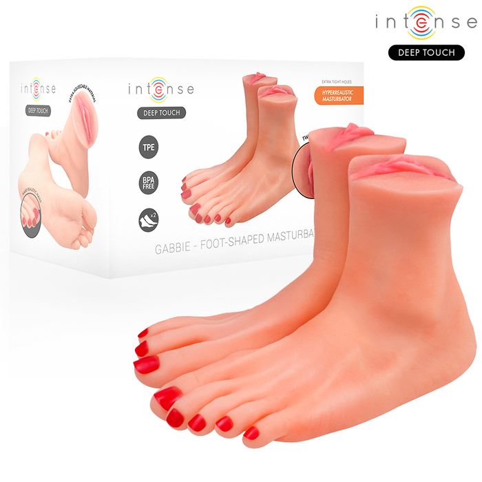 Intense Deep Touch Gabbie Two Piece Foot Shaped Mastubador