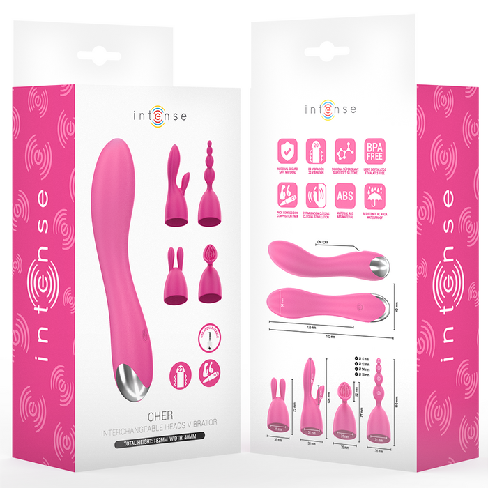 Intense High Tech Cher Vibrador 20 Modos Con 4 Cabezas