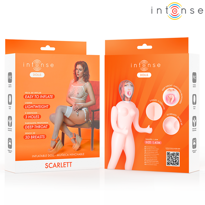 Intense Dolls Scarlett Inflatable Doll With Three Orifices