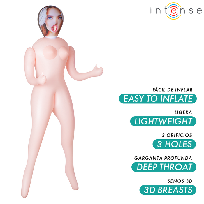 Intense Dolls Nicole Inflatable Doll With Three Orifices