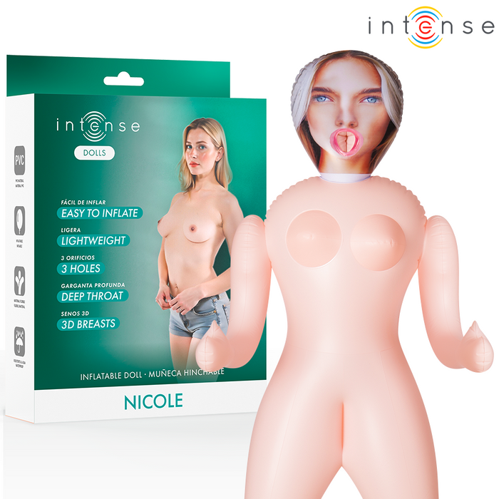 Intense Dolls Nicole Inflatable Doll With Three Orifices