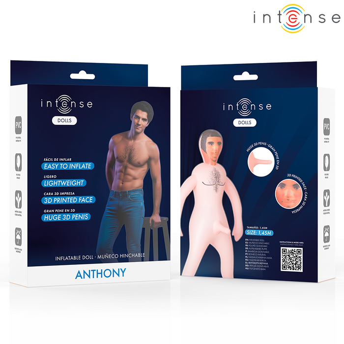 Intense Dolls Anthony Inflatable Doll With 3d Penis