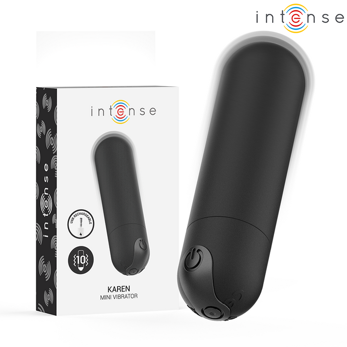 Intense Karen Mini Rechargeable Vibrating Bullet Black