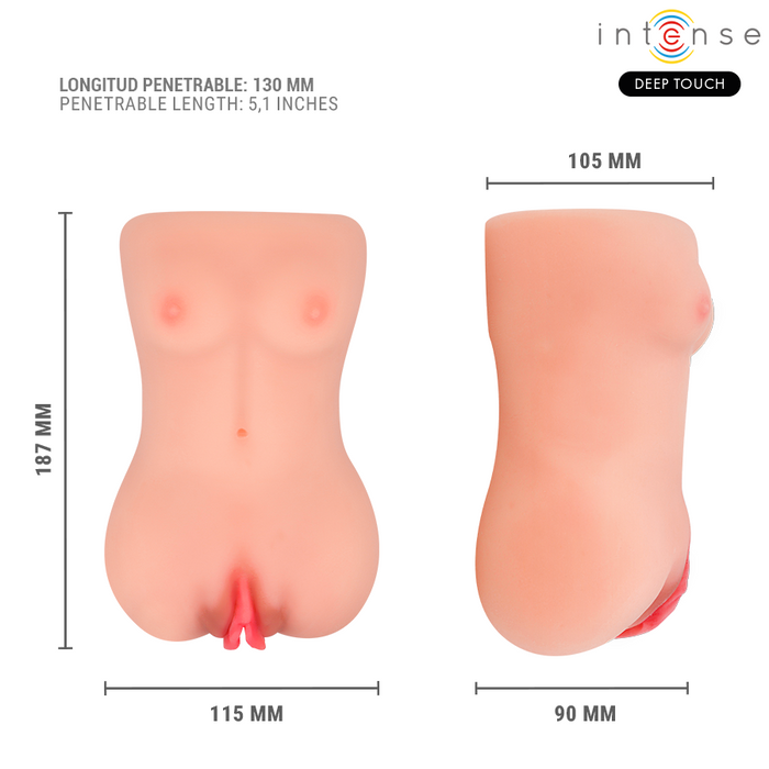 Intense Deep Touch Catherine Vibrator & Suction Masturbator With Voice