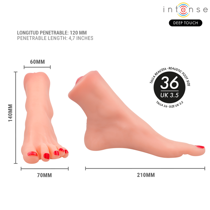 Intense Deep Touch Gabbie Two Piece Foot Shaped Mastubador