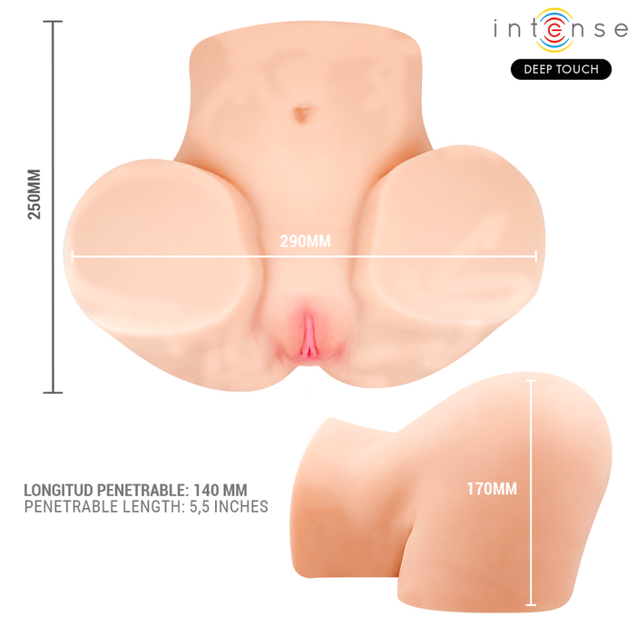 Intense Deep Touch Ginger Vaginal Masturbator With Suction, Heat, Vibration And Voice Effects With Remote Control 5.3 Kg