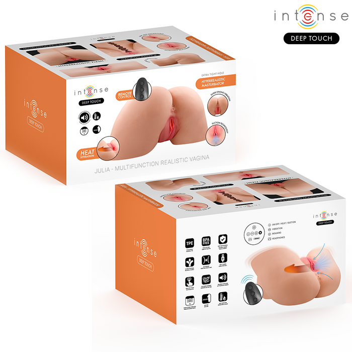 Intense Deep Touch Julia Vaginal Masturbator With Suction, Heat, Vibration And Voice Effects With Remote Control 9 Kg