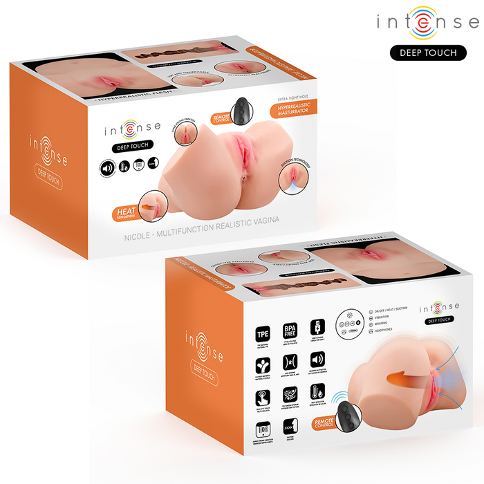 Intense Deep Touch Nicole Vaginal Masturbator With Suction, Heat, Vibration And Voice Effects With Remote Control 5.3 Kg