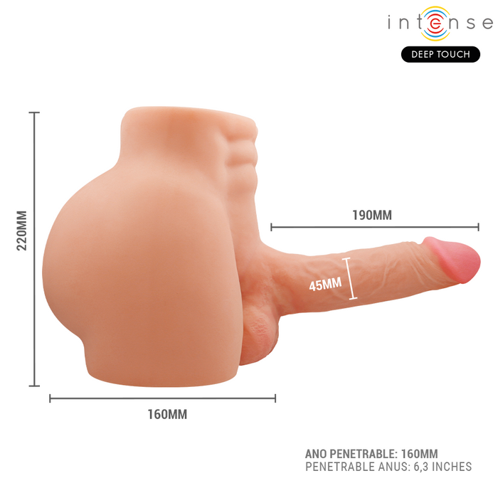 Intense Deep Touch Richie Torso With Anus And Realistic Dildo With Pushing And Vibration Remote Control 4.7 Kg