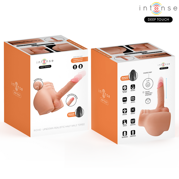 Intense Deep Touch Richie Torso With Anus And Realistic Dildo With Pushing And Vibration Remote Control 4.7 Kg