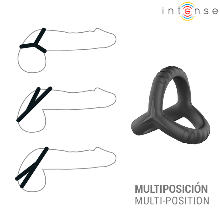 Intense John Adjustable Triple Penis Ring Model 4
