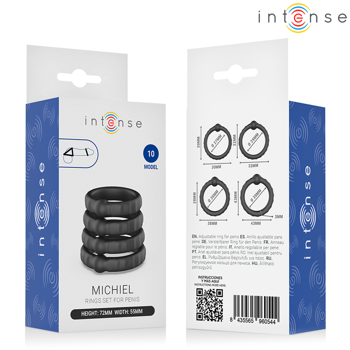 Intense Michiel Set Of 4 Penis Rings Model 10