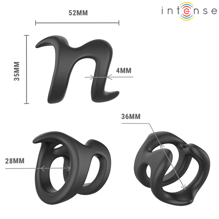 Intense Nikolaj Adjustable Penis Ring Model 8