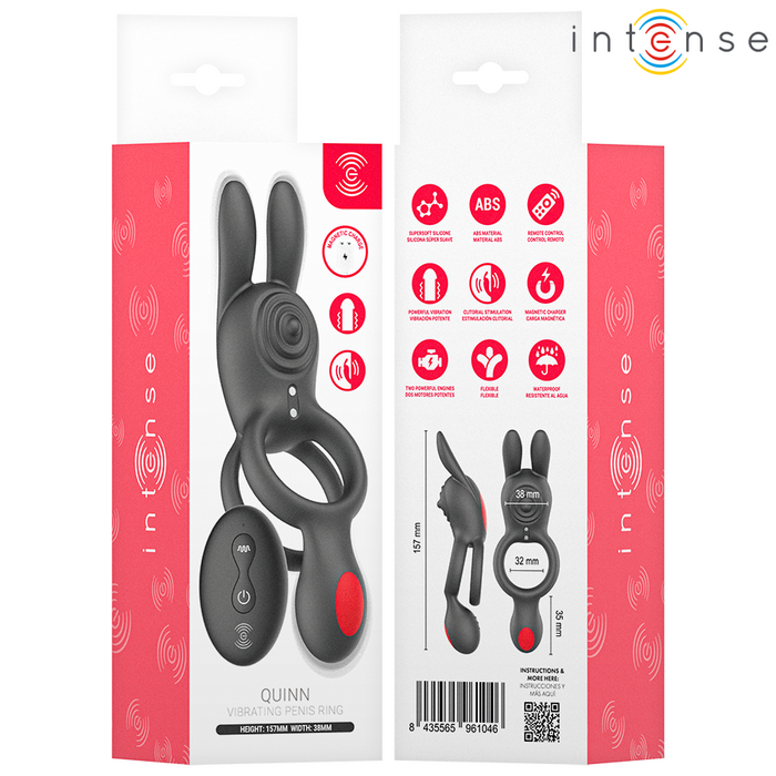 Intense Quinn Double Vibration Ring Remote Control