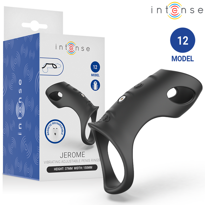 Intense Jerome Adjustable Vibrating Penis Ring Model 12