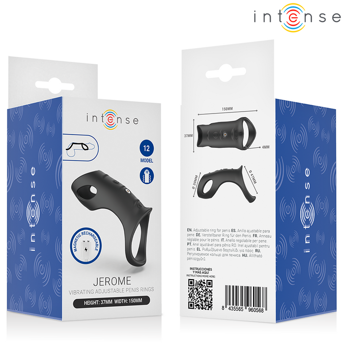 Intense Jerome Adjustable Vibrating Penis Ring Model 12