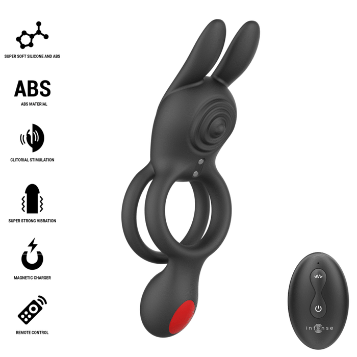 Intense Quinn Double Vibration Ring Remote Control