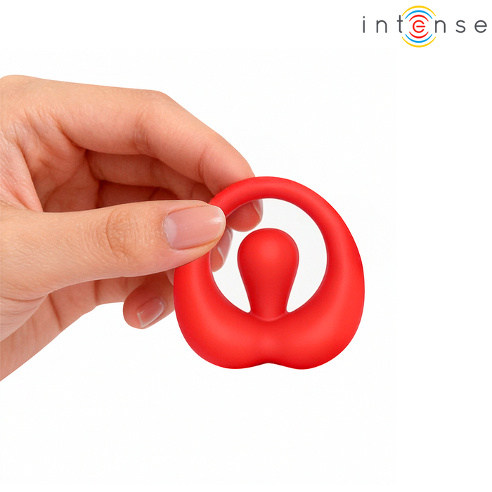 Intense Russell Vibrating Penis Ring With Clitoris Stimulation Red