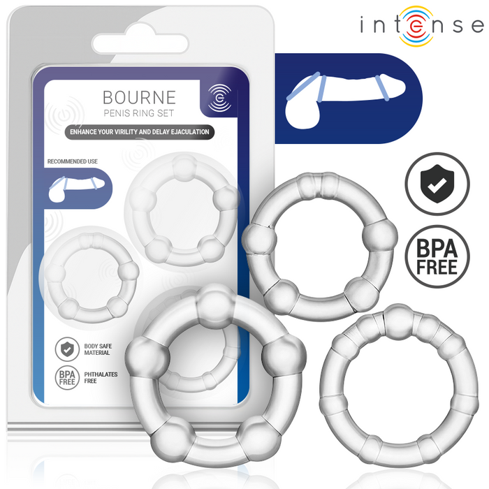 Intense Bourne Set Of 3 Penis Ring