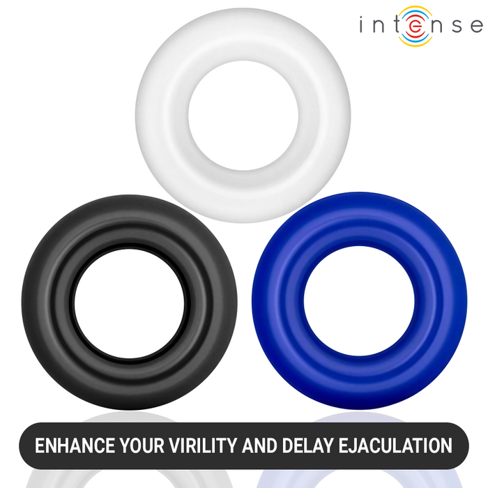 Intense Wick Set Of 3 Penis Rings Various Colors