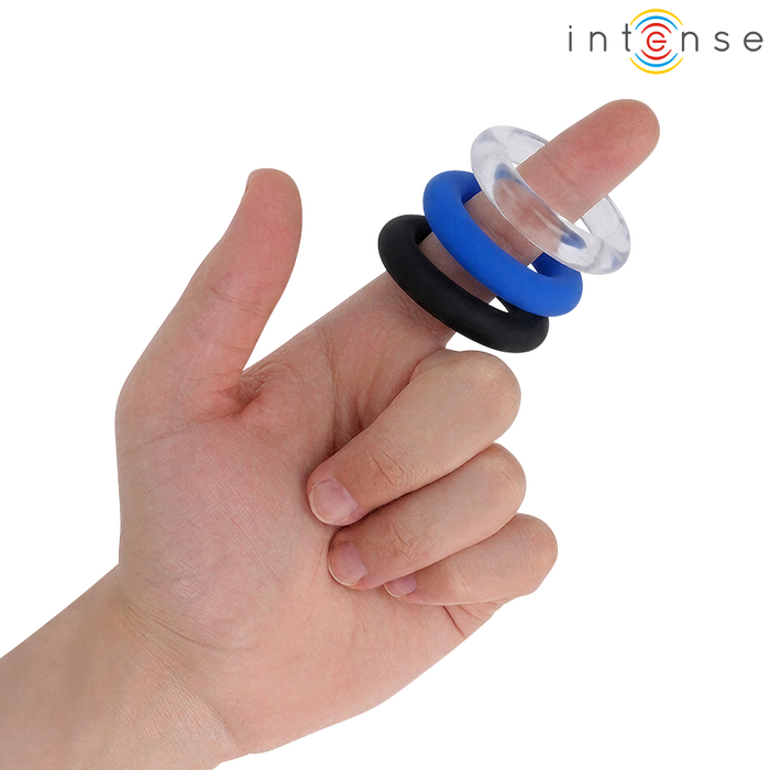 Intense Wick Set Of 3 Penis Rings Various Colors