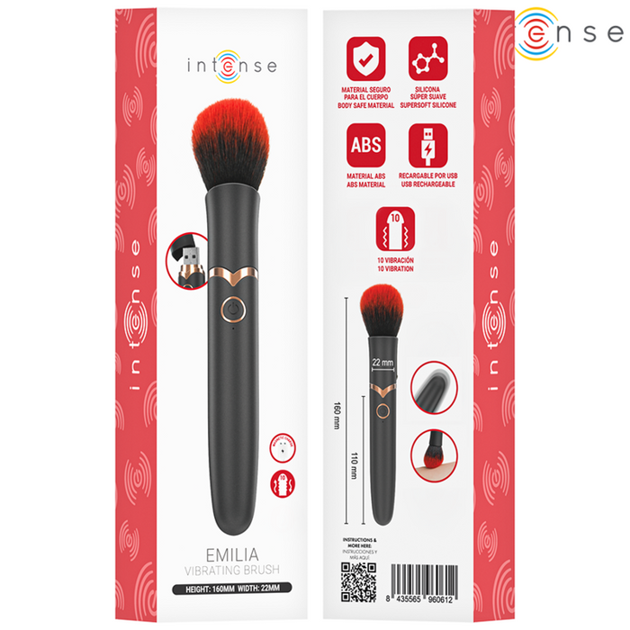 Intense Emilia Vibrador Cepillo Con 10 Vibraciones 16 cm
