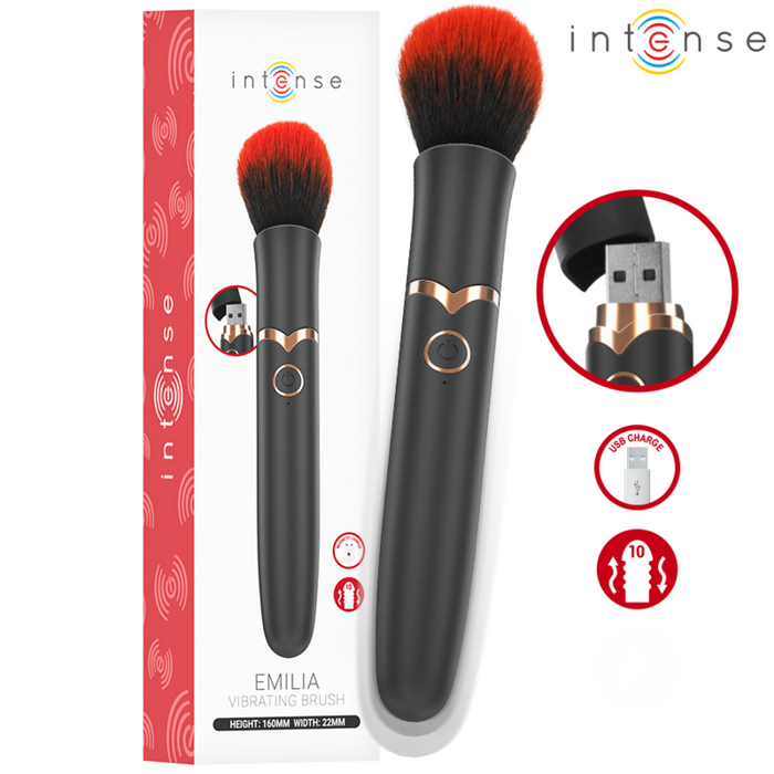 Intense Emilia Vibrador Cepillo Con 10 Vibraciones 16 cm