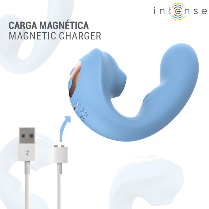 Intense Gina Estimulador De Clítoris Multifunción Azul