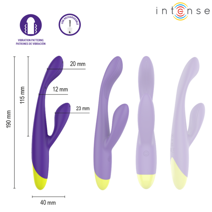 Paolo Vibrador Rabbit Recargable Punto G y Clítoris 19 cm