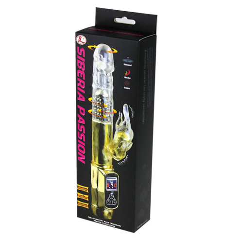 Baile Siberia Passion Gold Vibrador Conejito 22,5 Cm