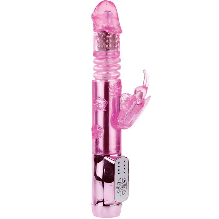 Baile Throbbing Mariposa Vibrador Conejito 24, 5 Cm