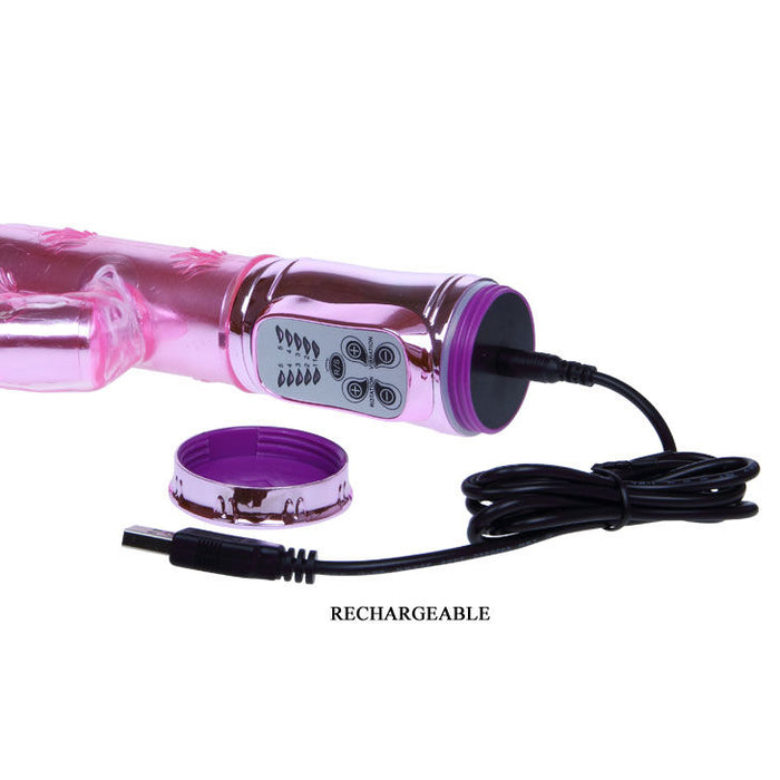 Baile Throbbing Bunny Vibrador Conejito Rosa 29 Cm