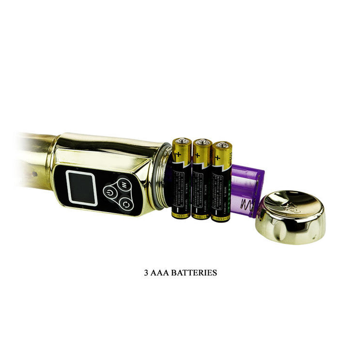 Baile Siberia Passion Gold Vibrador Conejito 22,5 Cm