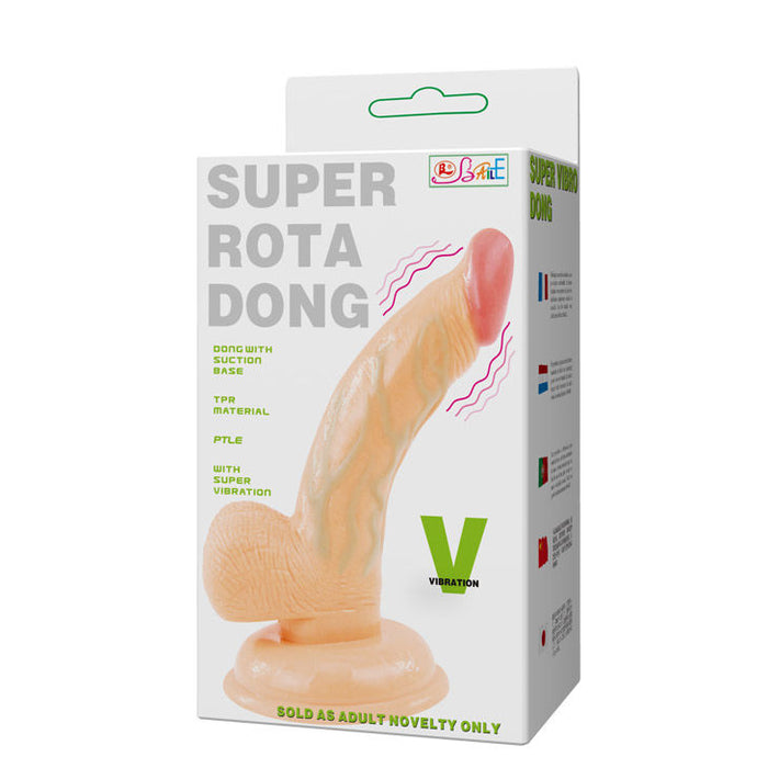Baile Super Rota Pene Realistico Rotador 15 Cm