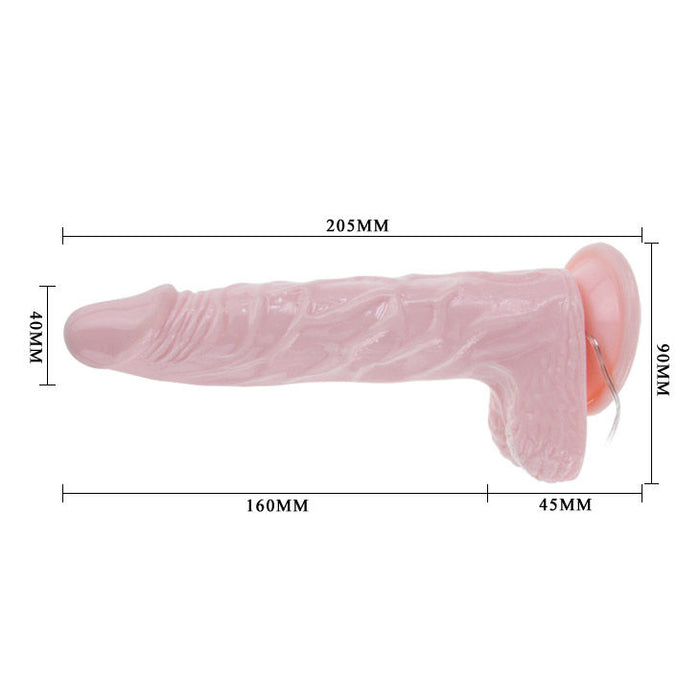 Baile Super Rotation Dildo Realistico 20.5 Cm