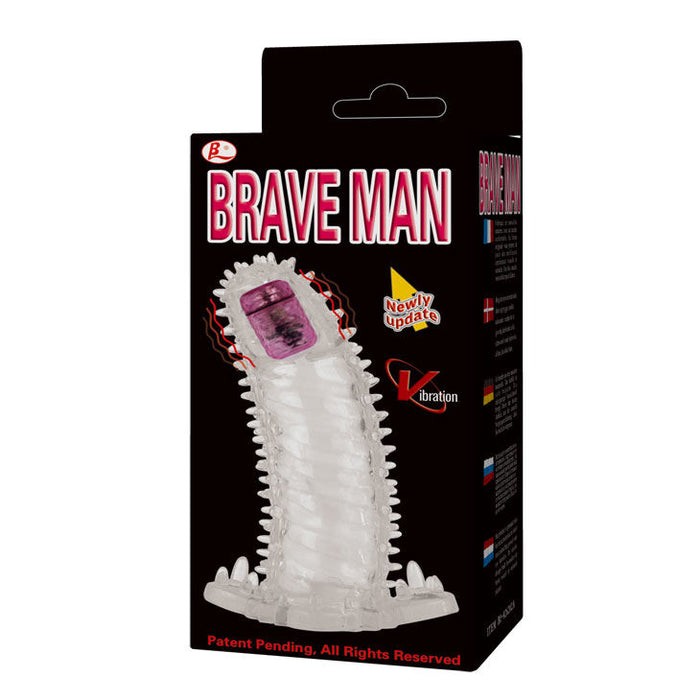 Baile Brave Man Funda Pene Con Sensor 18 Cm