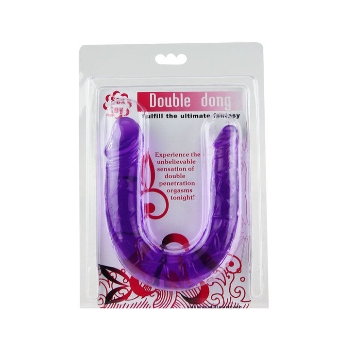 Baile Consolador Doble En Gelatina Flexible 29 Cm