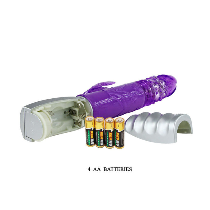 Baile Mariposa Tulip Vibrador Vibrador De Empuje Conejito 29,5 Cm