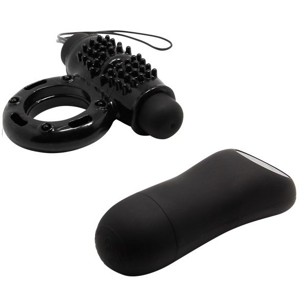 Baile Anillo Pene Control Remoto Negro 20v