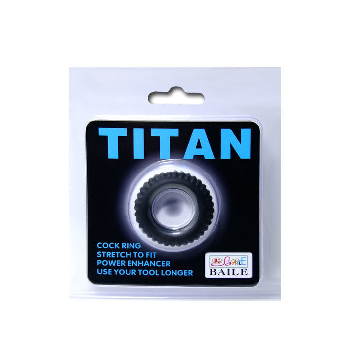 Baile Titan Anillo Pene Negro 1,9 Cm