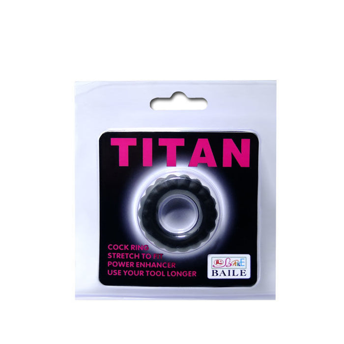 Baile Titan Anillo Pene Negro 2 Cm