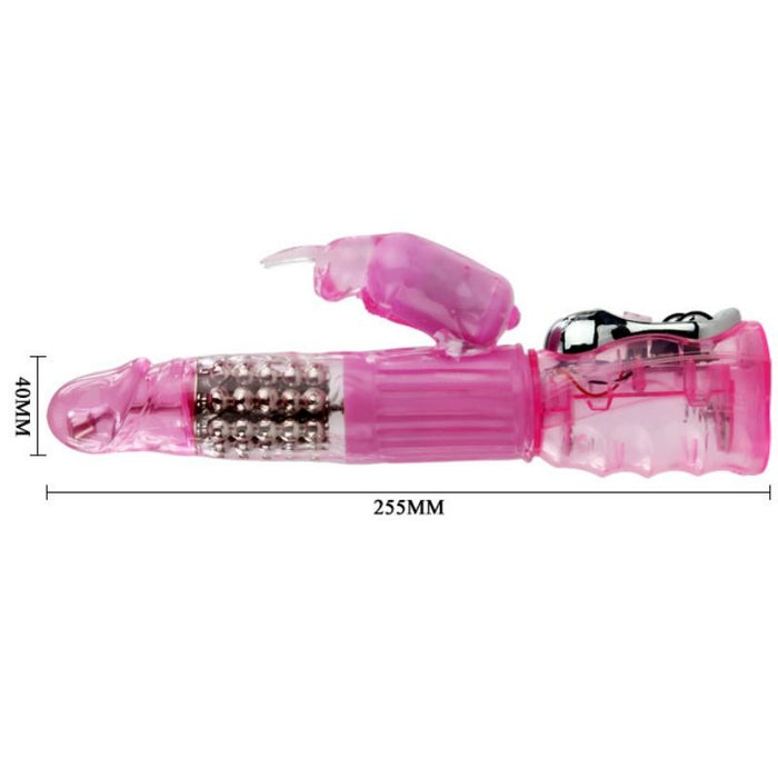 Baile Vibrador Conejito Rosa 25,5 Cm