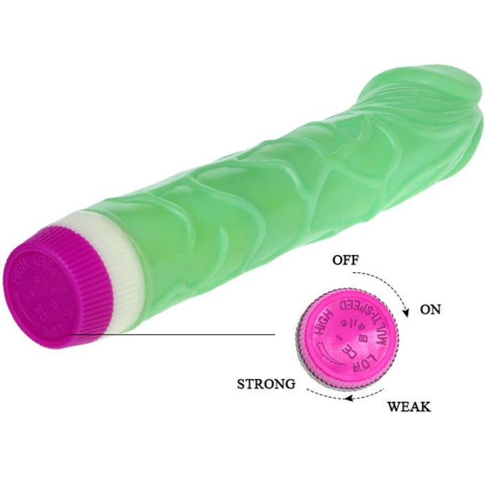 Baile Waves Of Pleasure Vibrador Verde 23 Cm