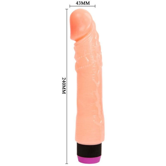 Baile Vibrador Realistico Flexible 24 Cm