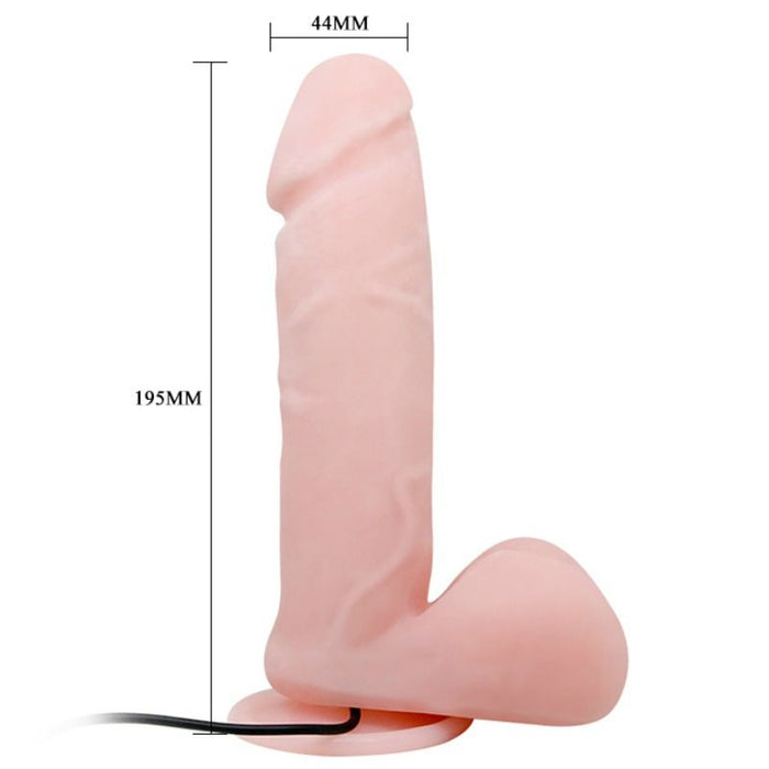Baile Dildo Realistico Oliver Con Funcion Rotacion 19.5 Cm