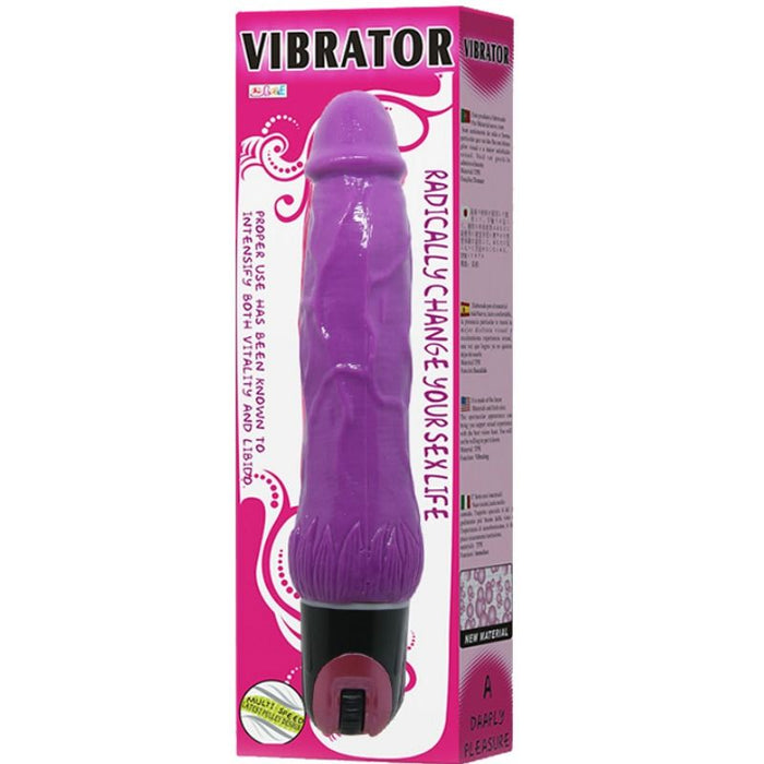 Baile Vibrador Multivelocidad Lila 24 Cm