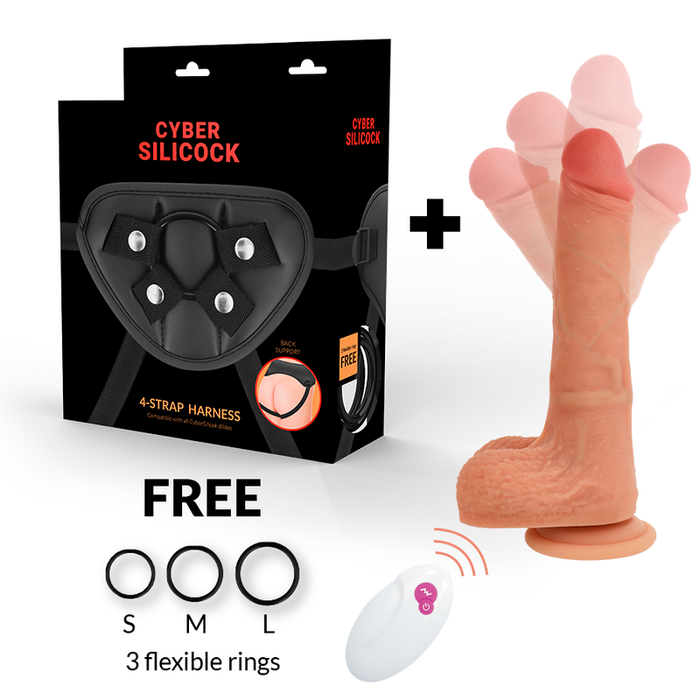 Mr Rick Arnés Strap-on con Dildo Up & Down y Mando 20,9 cm